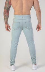 Contour Fit Jeans : Sky Blue