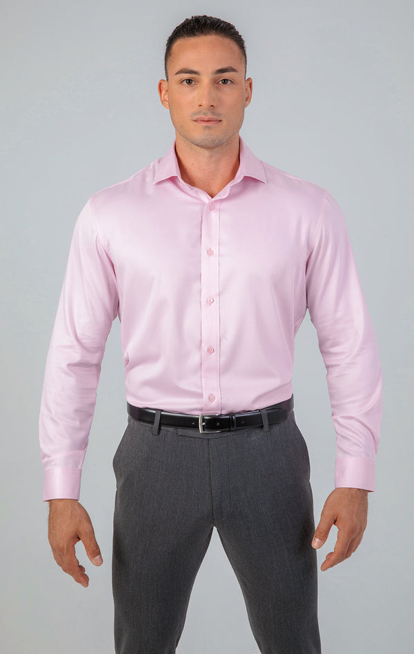 VFIT5 Long Sleeve Bamboo Shirts : Pink