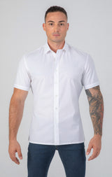 VFIT5 Short Sleeve Cotton Shirts : White