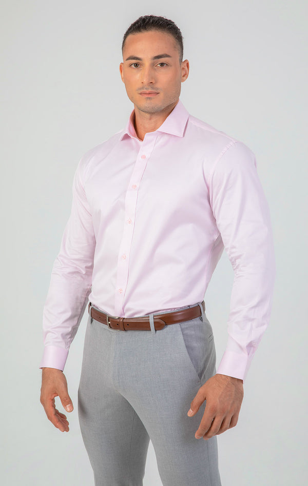 VFIT5 Long Sleeve Cotton Shirts : Pink