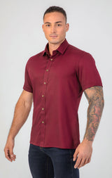 VFIT5 Short Sleeve Bamboo Shirts : Red