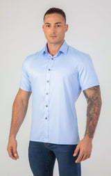 VFIT5 Short Sleeve Bamboo Shirts : Sky Blue