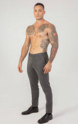 Contour Fit Pants : Gray Checkered