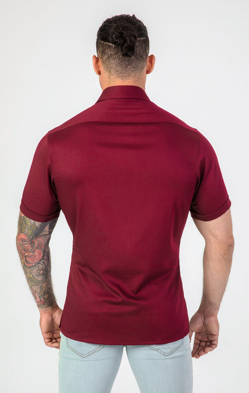 VFIT5 Short Sleeve Bamboo Shirts : Red