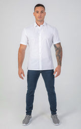 VFIT5 Short Sleeve Cotton Shirts : White