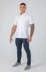 VFIT5 Short Sleeve Cotton Shirts : White