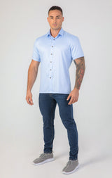 VFIT5 Short Sleeve Bamboo Shirts : Sky Blue