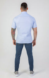 VFIT5 Short Sleeve Cotton Shirts : Light Blue