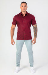 VFIT5 Short Sleeve Bamboo Shirts : Red