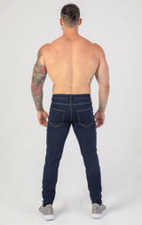 Contour Fit Jeans : Dark Blue