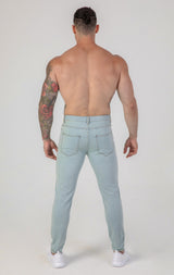 Contour Fit Jeans : Sky Blue