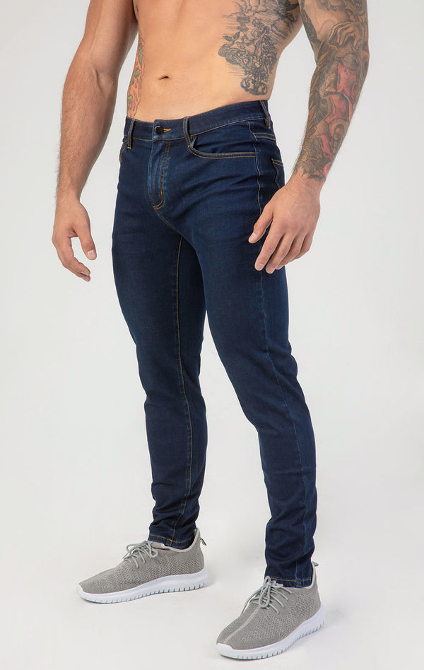 Contour Fit Jeans : Dark Blue