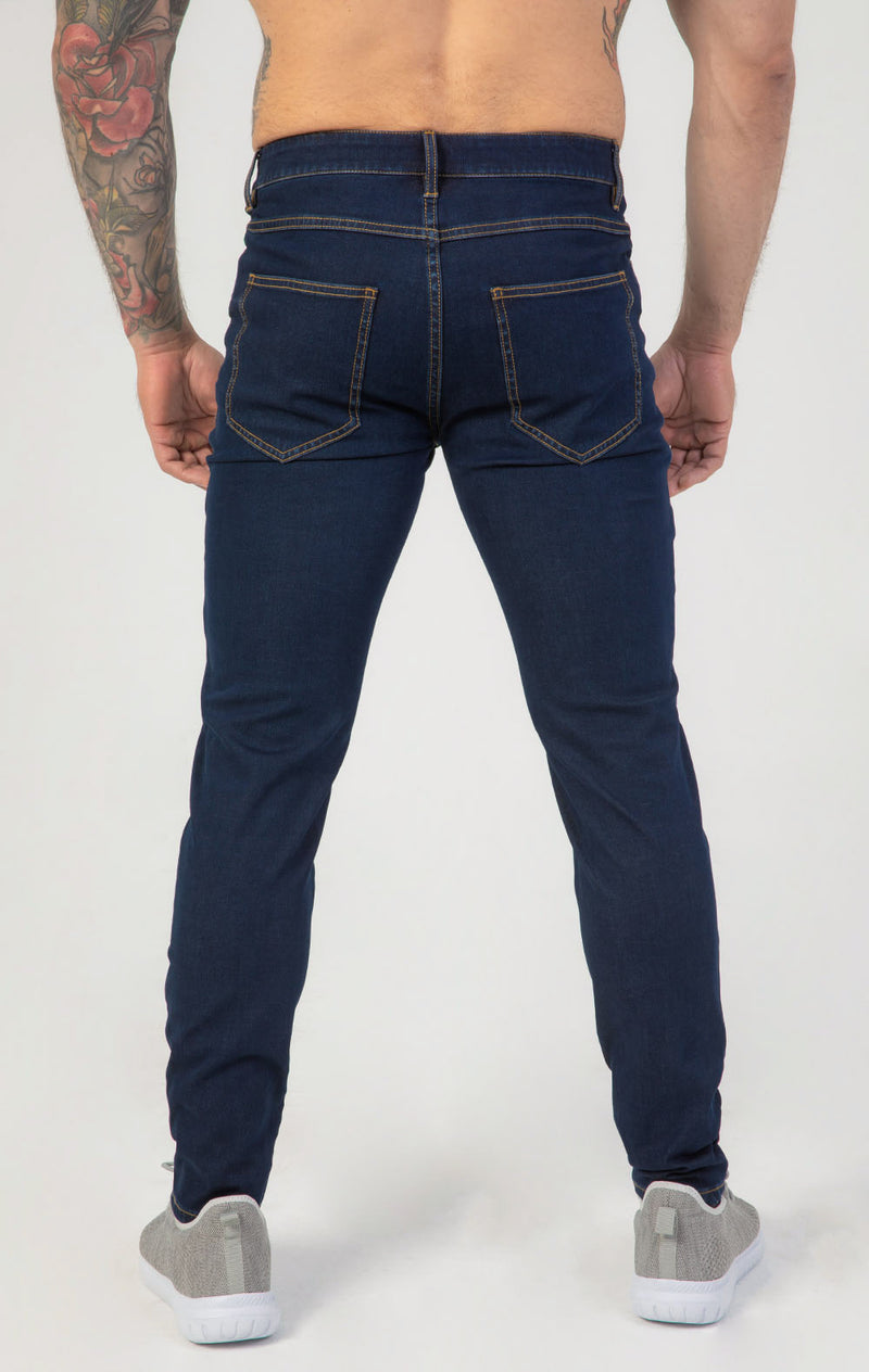 Contour Fit Jeans : Dark Blue