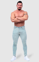 Contour Fit Jeans : Sky Blue