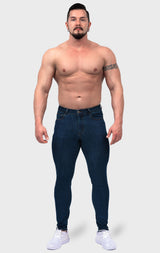 Contour Fit Jeans : Dark Blue